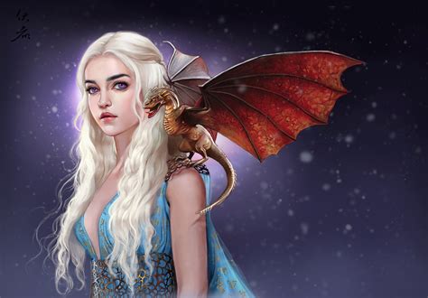 Images Game Of Thrones Daenerys Targaryen Dragon Blonde Girl Hair