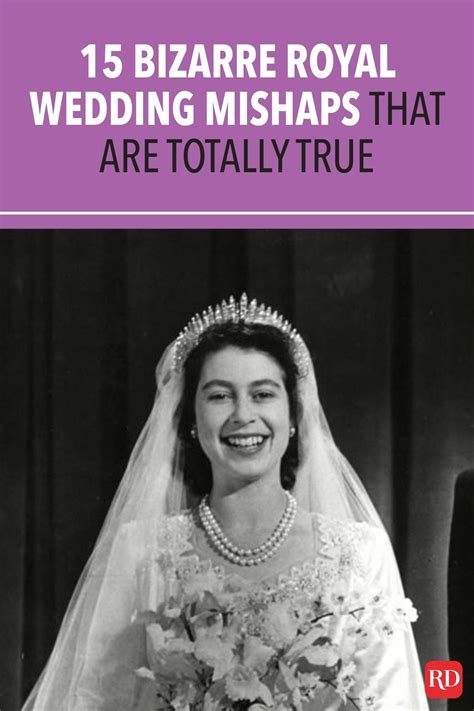 A Woman In A Wedding Dress And Tiara With The Words 15 Bizarre Royal