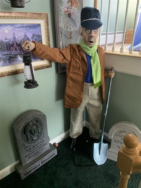 Disney The Haunted Mansion Life Size Light Up Animated Grave Keeper