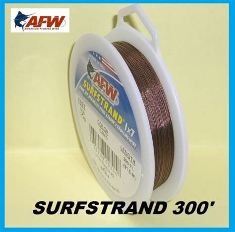 Afw Surfstrand Camo 1x7 Stainless Wire 300 Length New Pick Your Size