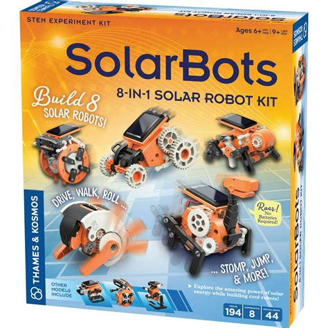Thames And Kosmos Solarbots 8 In 1 Solar Robot Kit