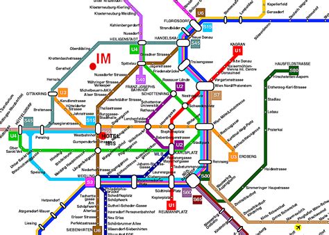 Vienna Train And Metro Map
