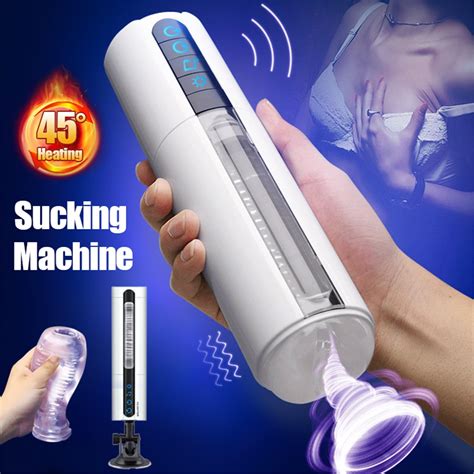 Blowjob Sucking Machine Vibrator Oral Automatic Male Masturbator Deep Throat Moaning