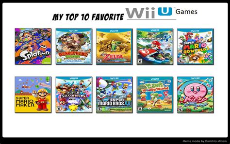 Top 10 Wii U Games Meme By Raidpirate52 On Deviantart