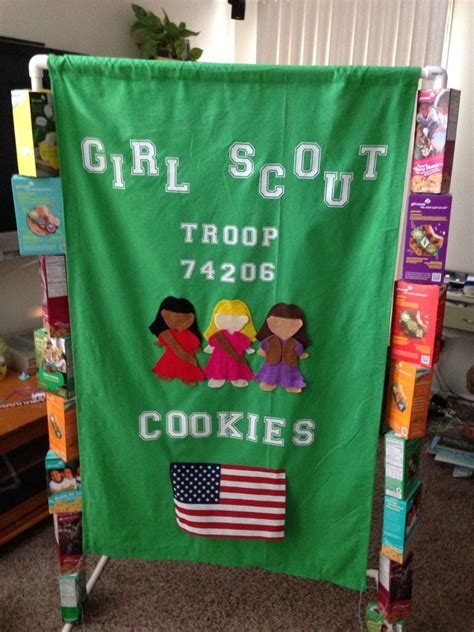 Girl Scout Cookies Booth Girl Scout Troop Girl Scouts