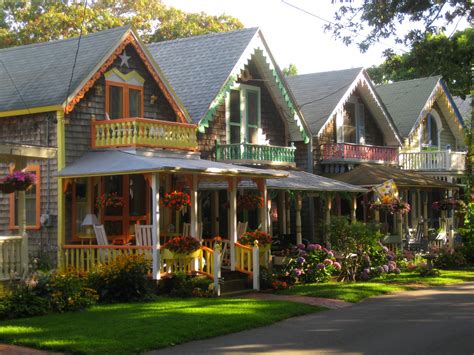 Gingerbread House Oak Bluffs Marthas Vineyard Massachusetts Usa