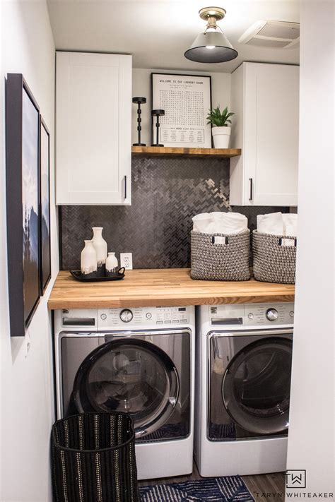 Small Laundry Room Makeover | Small laundry room makeover, Laundry room renovation, Laundry room ...