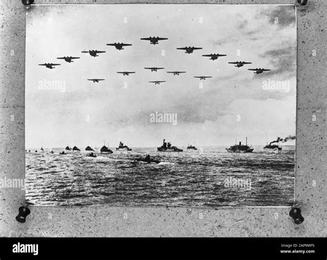 Bombers Above A Ship Convoy Annotation This Is So Called Flying Boats