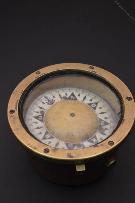 antiques atlas brass ships compass deniz matz c1890