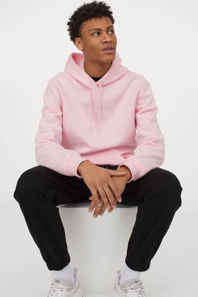 Relaxed Fit Hoodie Light Pink Men Handm Us In 2021 Men Fashion