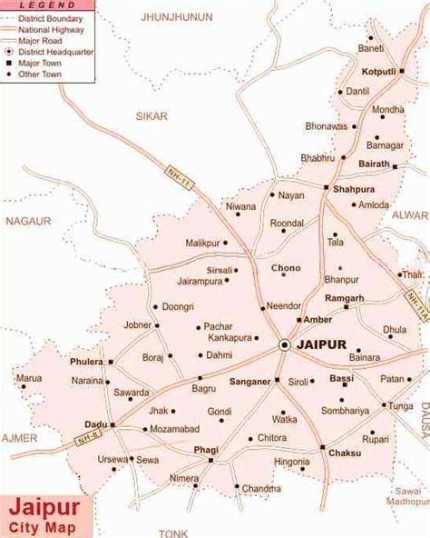 Road Map Of Jaipur Map Of California Coast Cities