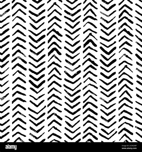 Abstract Watercolor Herringbone Stripes Vector Seamless Pattern