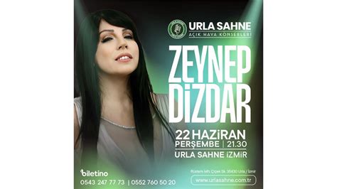 Zeynep Dizdar Konseri Urla Sahne 22 Haziran 2023 Urla Sahne Biletino