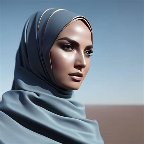 lady in hijab ai generated artwork nightcafe creator