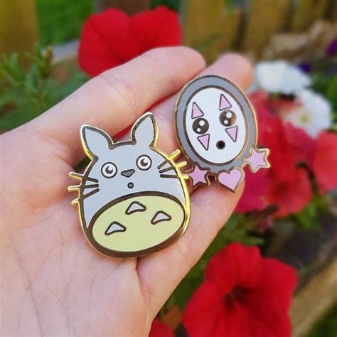 Seconds Sale Totoro And No Face 2nd Grade Enamel Pins Studio Ghibli