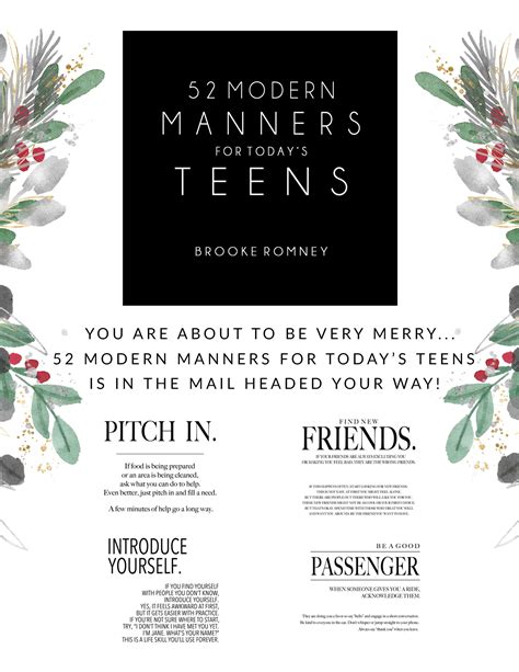 52 Modern Manners T Tags Brooke Romney Writes