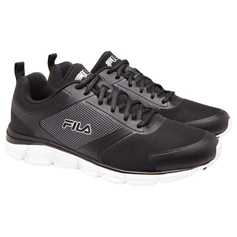 Fila Mens Memory Foam Steelsprint Athletic Shoes Black 13