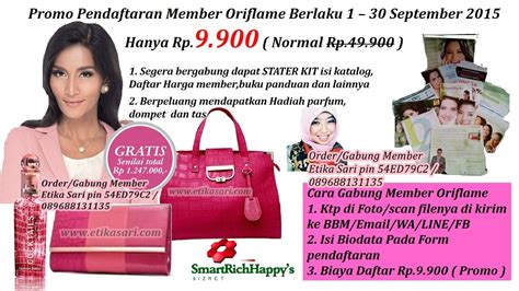 Cara Daftar Member Oriflame Online Indonesia : Cara Gabung Member