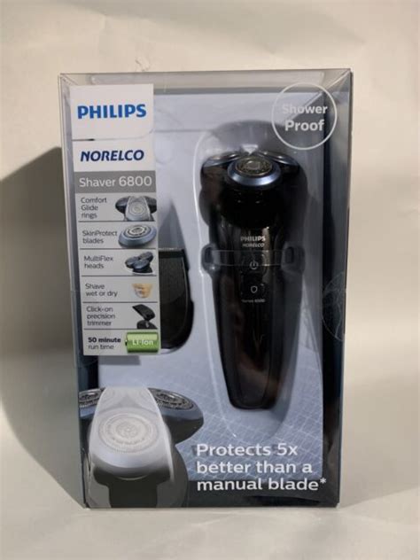 Philips Norelco Series 6000 Wet And Dry Electric Shaver Black S688081