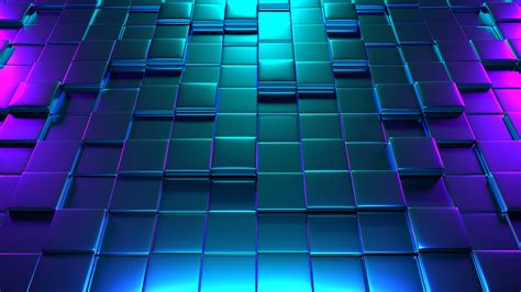 Neon 3d Cubes 4k Wallpapers Hd Wallpapers