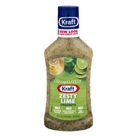 Kraft balsamic vinaigrette dressing sweet and complex, 2 tbsp. Kraft Salad Dressing Zesty Lime Vinaigrette, 16 FL OZ ...