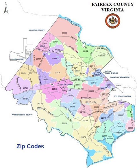 Northern Virginia Zip Code Map Virginia Map