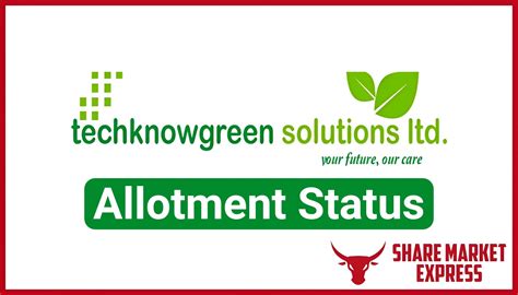Techknowgreen Solutions IPO Allotment Status Check Link
