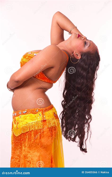 Beautiful Bellydancer A Backbend Stock Photo Image Of Orange Woman