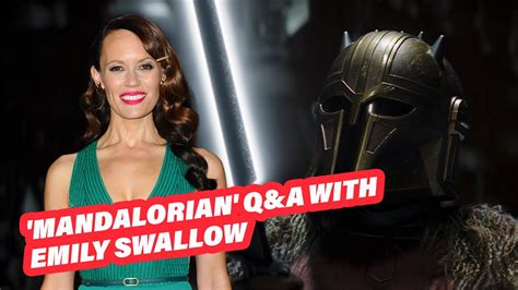 Emily Swallow On Her Mandalorian Armorer Role Pedro Pascal YouTube