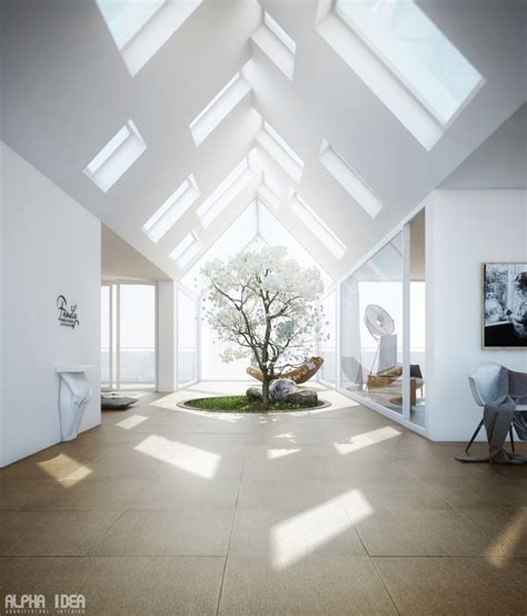 Unique Home With Skylights And Central Courtyard