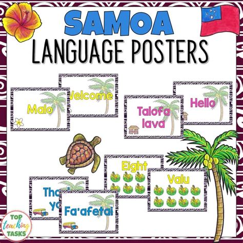 Samoan Greetings Introductions Farewells Display Posters Pacific