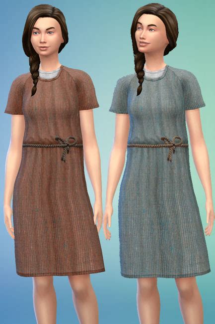 Blackys Sims 4 Zoo Shabby Dress 1 By Mammut Sims 4 Downloads