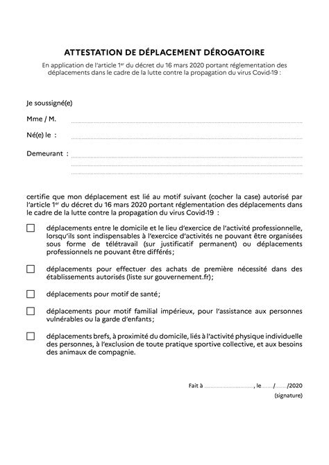 Covid 19 Attestation De Déplacement Mairie De Sernhac