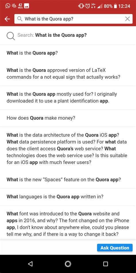 what is the quora app quora