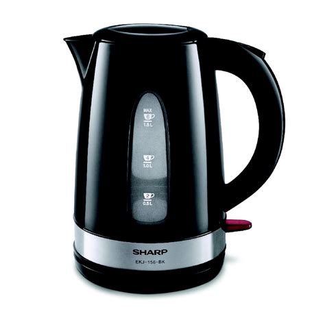 SHARP Teko EKJ 156 BK Kettle Jug Black Teko Pemanas air 1,5L Bagus