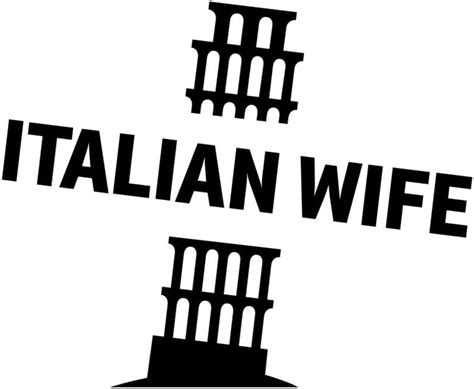 Italian Wife Tower Of Pisa Italian Italy Car Laptop Wall Sticker Automotive