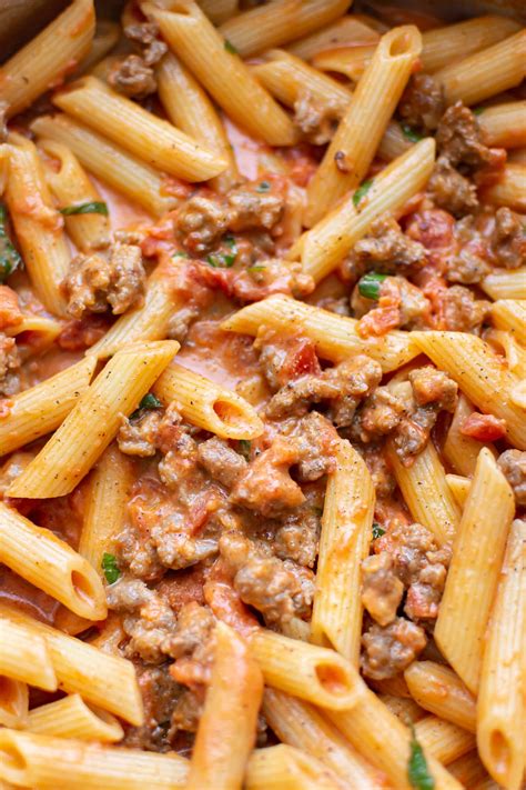 Spicy Italian Sausage Pasta • Salt And Lavender