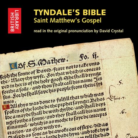 Tyndales Bible Saint Matthews Gospel Read In The Original