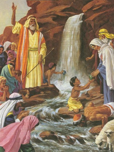 Water From A Rock Bible Photos Bible Pictures Religious Pictures