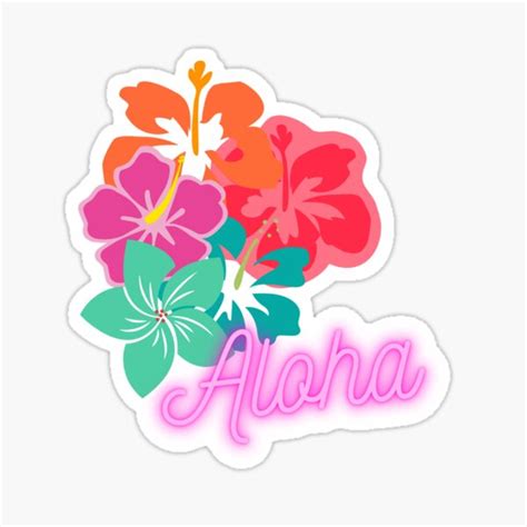 Hibiscus Lei Flowers Aloha Tiki Hawaiian Hot Summer Beachy Vibes