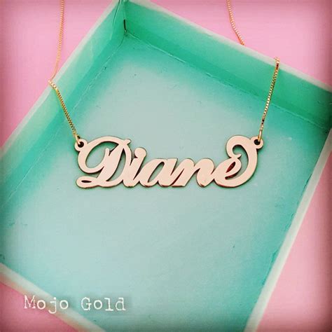14k gold name necklace solid gold necklace personalized gold necklace personalized t custom