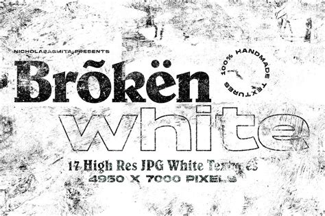 Broken White Textures Design Cuts
