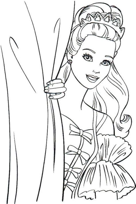Pretty Barbie Princess Coloring Pages Coloring Sheets