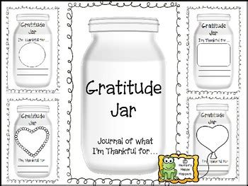 Gratitude Jar Journal by Herron's Happy Hoppers | TpT