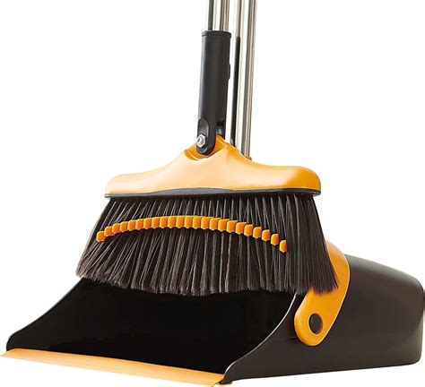 Buy Broom And Dustpan Set With Long Handle Kitchen Brooms And Stand
