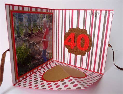 Find images of happy birthday card. DesigNeAl: 40th Birthday cards and Stamp Something challenge