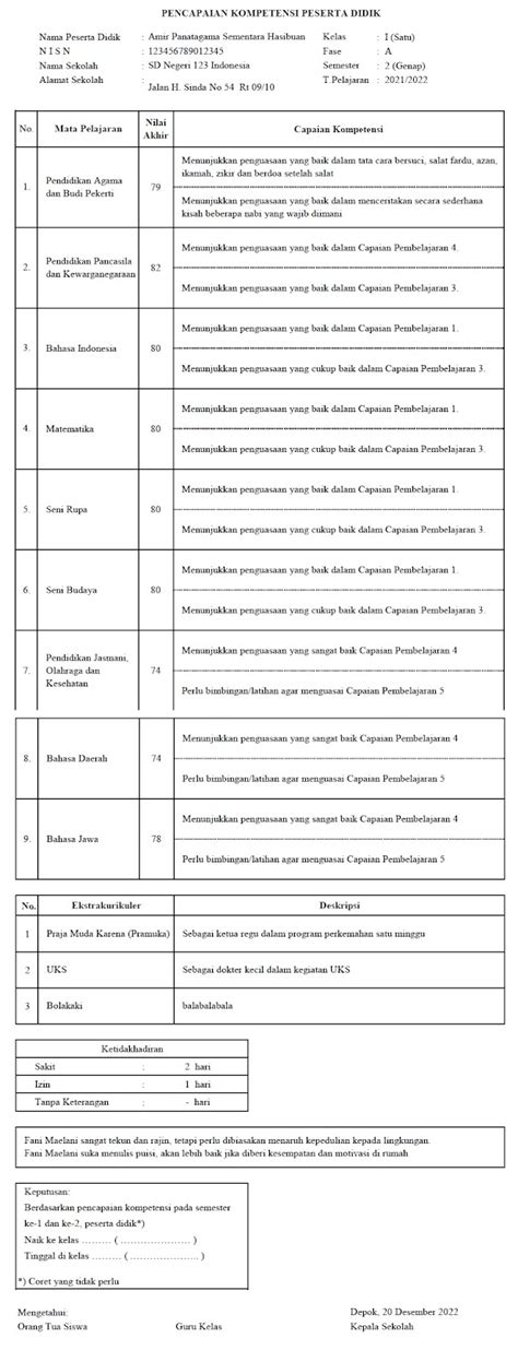 Aplikasi Raport PSP Kurikulum Merdeka SMP-SMA - SekolahMu