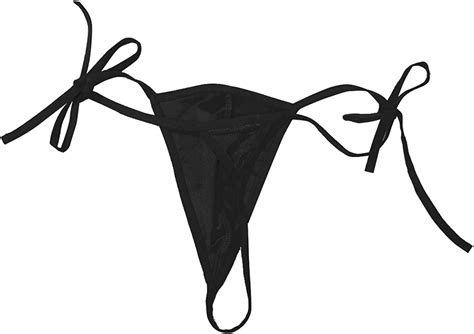 Iiniim Homme String à Lacets Sexy Slip Ficelle Taille Basse G String Sous Vêtement Thong Bikini