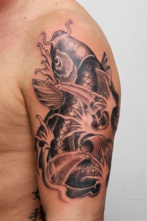 65 Awesome Fish Tattoo Designs Art And Design Mens Shoulder Tattoo