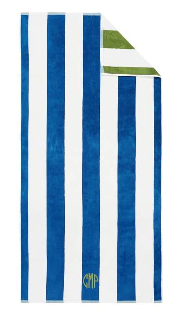 Reversible Awning Stripe Beach Towel